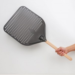 Detașabil anodizat 12inch 14inch perforat de aluminiu pizza pizza pizza pizza pizza spatula pizza turner