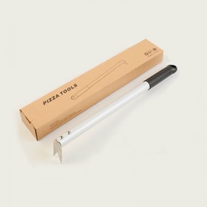 Turning Pizza Forks Pizza Turner din aluminiu mâner de coacere Sturdy ușor de depozitat&Transfer bucătărie și instrument de coacere, argint