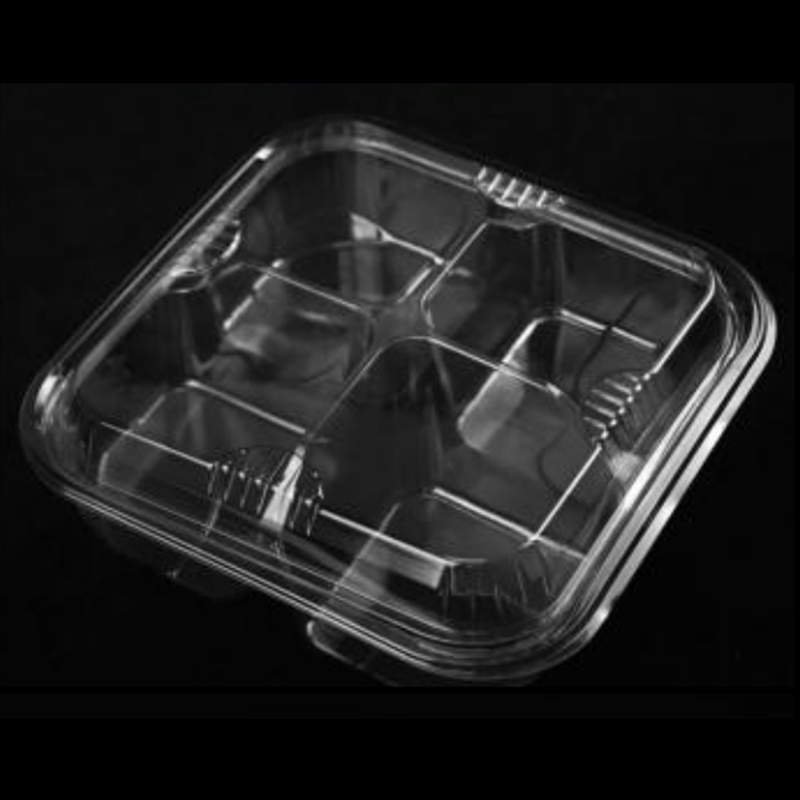 Four-compartment Fresh-cut Fruits Box Capac 290*195*75 mm HJ-04L