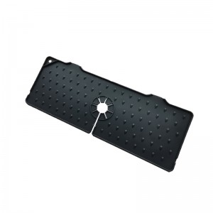 Chiuvetă de bucătărie Silicon Robinet Mat, Robinet Chiuvetă Splash Guard – Chiuvetă de scurgere Mat spate robinet, Cauciuc picurare Splash Guard Uscat pentru bucătărie și baie Blat protectie