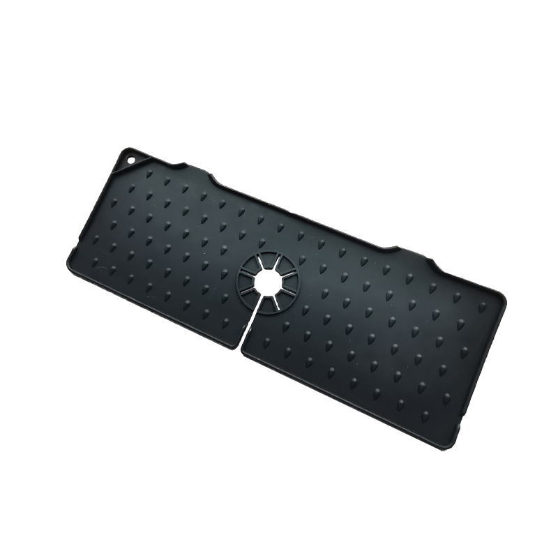 Chiuvetă de bucătărie Silicon Robinet Mat, Robinet Chiuvetă Splash Guard – Chiuvetă de scurgere Mat spate robinet, Cauciuc picurare Splash Guard Uscat pentru bucătărie și baie Blat protectie