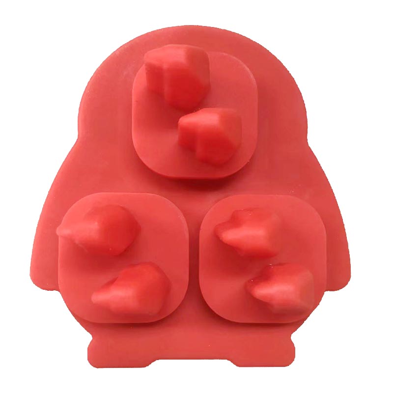 Silicon 3d Penguin Ice Cube Tav, Mucegai de gheață Whisky Mold Forme distractive, forme de distracție din silicon cu pâlnie pentru cocktail -uri, bourbon, rachiu, cadou de whisky pentru bărbați