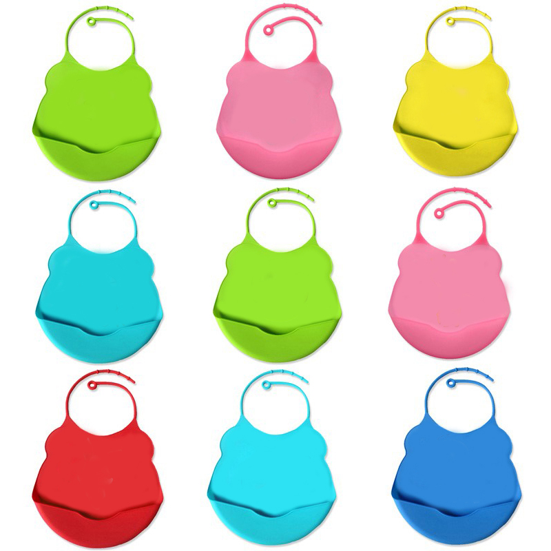 Salopete pentru copii, copii siliconici \\\\\\\\\\\\\\, salopete drool pentru copii ușor de curățat pentru a hrăni Snacks Bag Fallen Collection, silicon moale reglabil