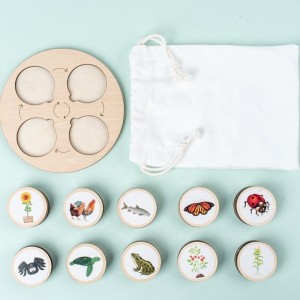 Iluminarea din lemn pentru copii \\\\\\\\\\\\ \'s -a făcut puzzle DIY Yizhi