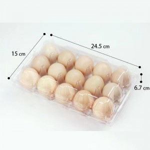 Tavă de ou 245*150*67 mm 15 caneluri 42 g