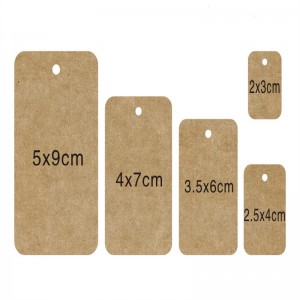 Carte de etichetă de hârtie maro