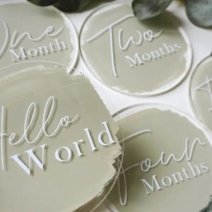 Cartea comemorativă a copiilor cu laser acrilic tăiat gravură pentru copii