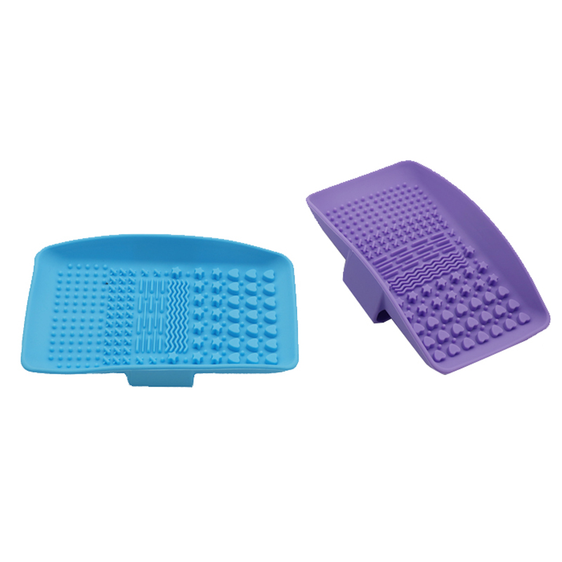 Covor de curățare a periei de machiaj din silicon, curățător de perii de machiaj, tampon de curățare a periei de machiaj portabil, instrument de spălare a periei cosmetice
