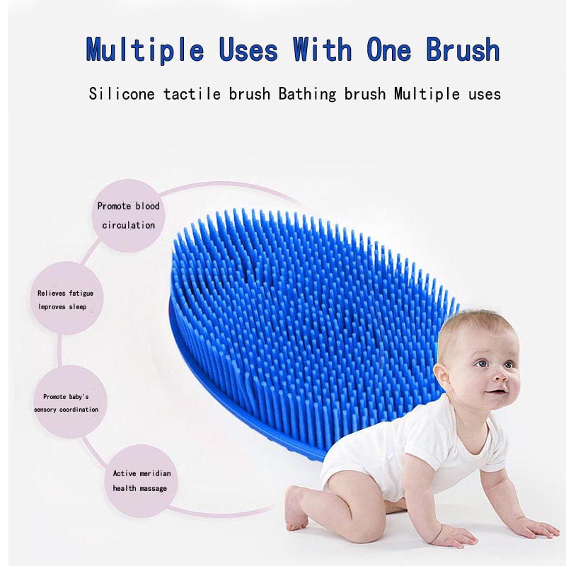 Silicon Body Scrubber Loofah Exfoliant Body Bath Bath Bather LOOFAH PERIE PENTRU COPII PENTRU COPII RENSIBILI bărbați toate pielea
