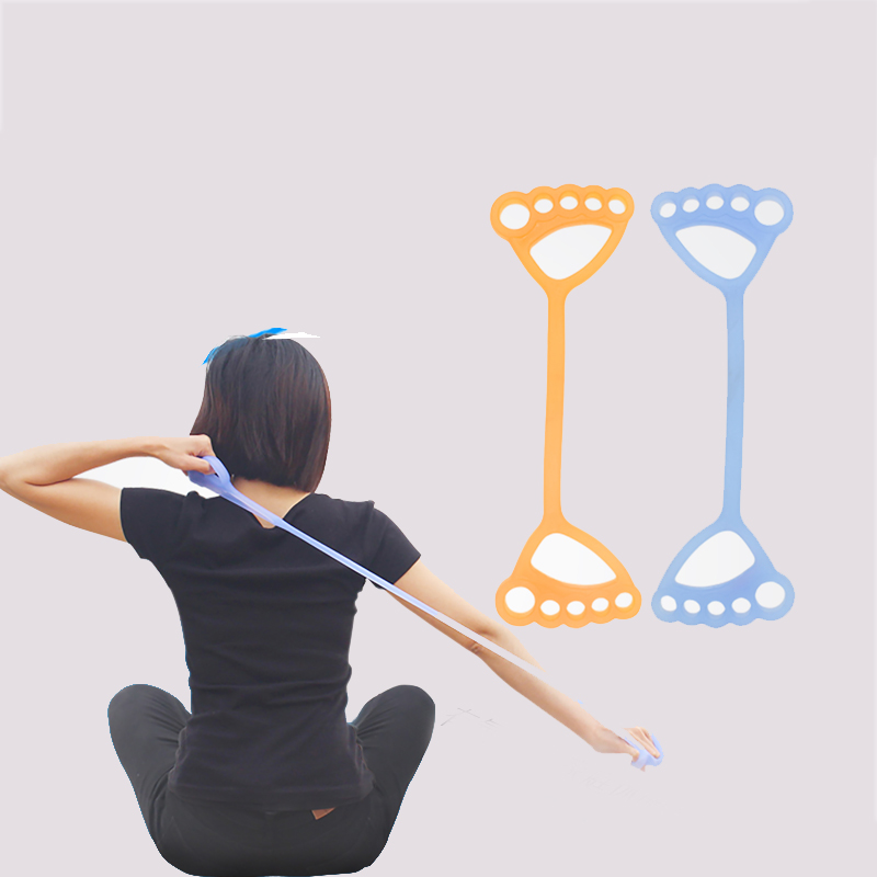 Benzi de tragere din silicon, elastică cu frânghie cu siliconul siliconului set set de fitness benzi de rezistență la întindere pentru corp, yoga