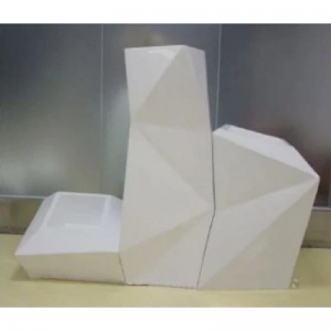 Plantator din fibră de sticlă FRP vase de flori Grp Plantator interior în aer liber