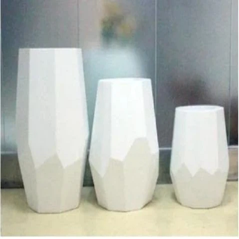 Plantator din fibră de sticlă FRP vase de flori Grp Plantator interior în aer liber