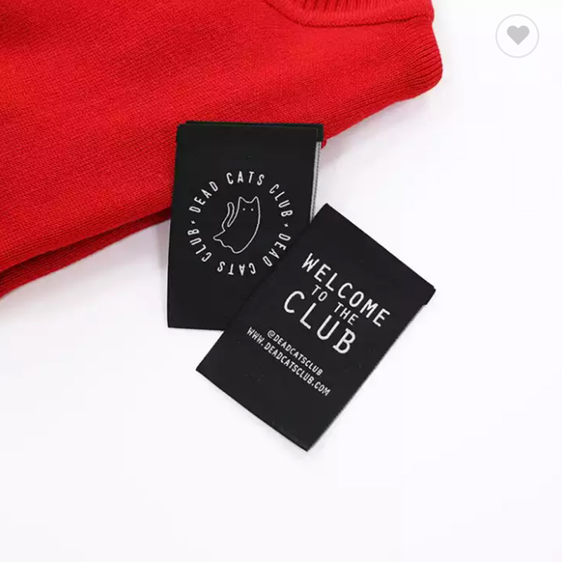 Etichetă de îmbrăcăminte personalizată, marcaj de țesătură textilă