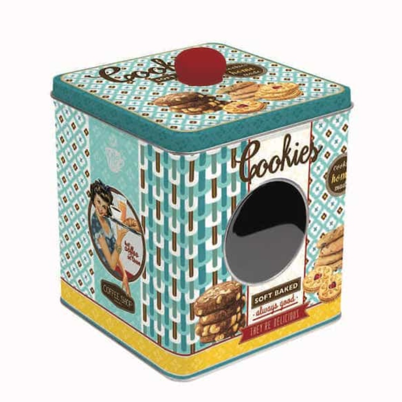 TCE- produsenoi metalice pătrate pot cookie biscuiți staniu de 0,28 mm