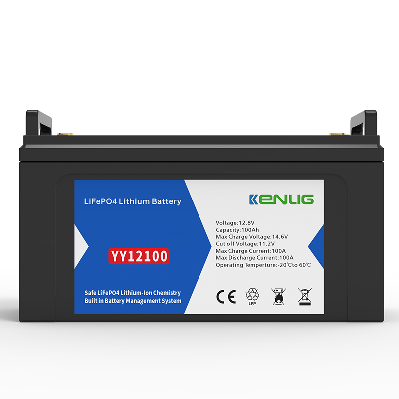 Baterie portabilă din plastic portabil Kenlig 12.8V 100/120/150/200AH utilizat în casă comercială Sistem de stocare a energiei solare comerciale Baterie de litiu