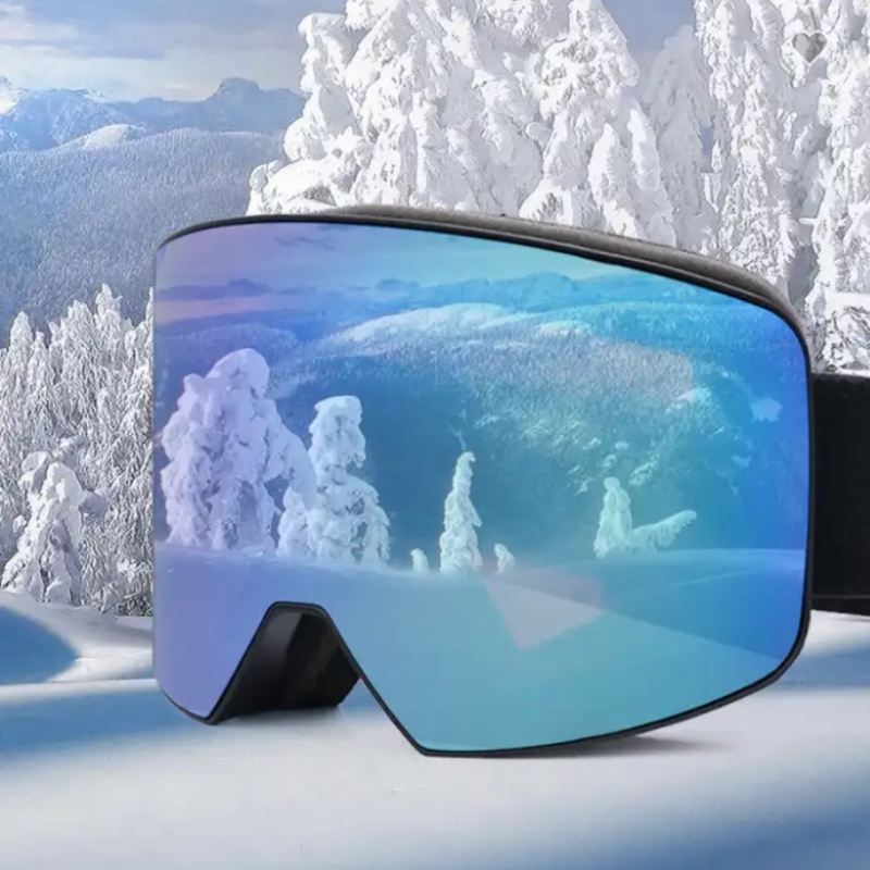 Magnetul ochelarilor de schi