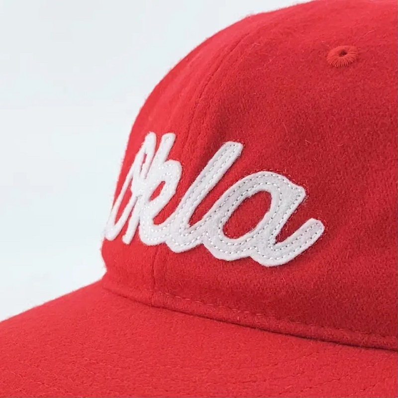 PLAT -BRIM NESTRUCTURAT 6 PANELE PANELE Regustabile CAPA DE BARCĂ CAP CAP BROADERAT Lână personalizată cu 6 panouri Snapback Dad Hat Cap Cap