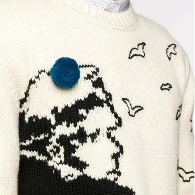 OEM Winter Jacquard Wool pulover pentru bărbați pulover tricotat pulover tricotat