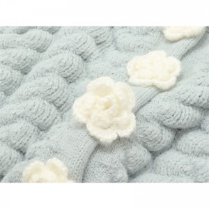 Haină de pulover cu cardigan tricotat