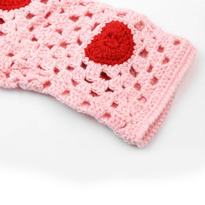 Pulover de croșetat scurt Pulover feminin Love Brodnity Cardigan Pulover de cardigan