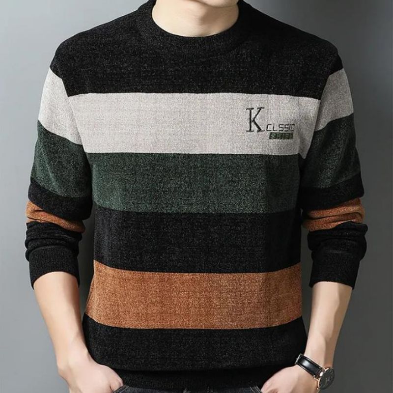 En -gros pentru bărbați, pulovere calde și reci, culori solide, top tricotaje de modă a bărbaților