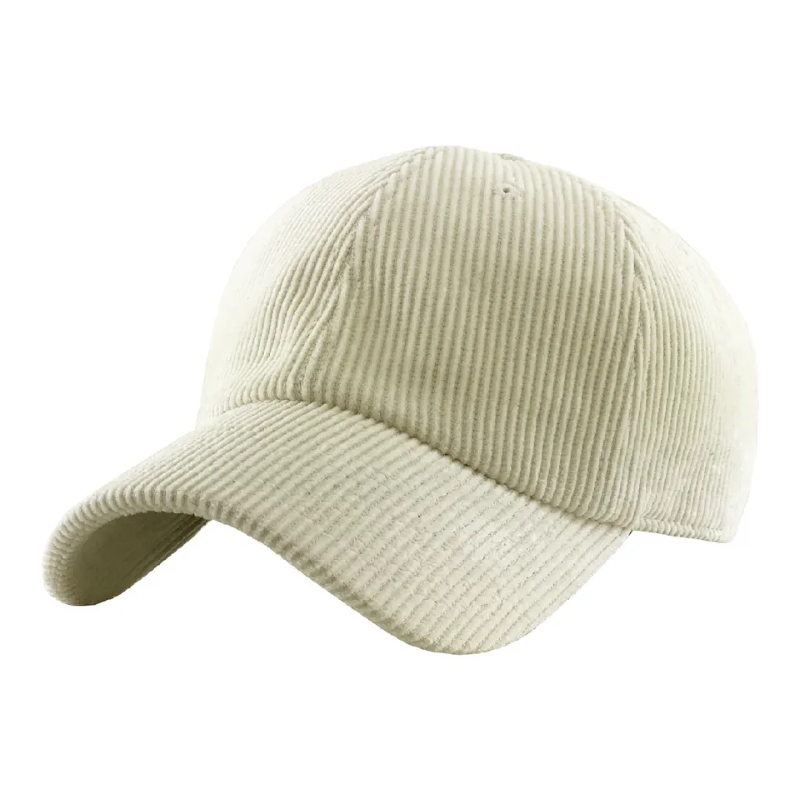 Corduroy Baseball Cap 6 Panouri Blank Cap Sport Sport Winter Hat Logo personalizat Bradodery