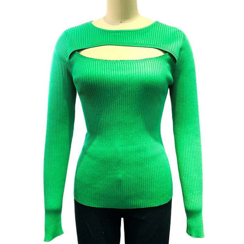 Echipaj de culoare solidă supradimensionat de culoare solid rochie sexy rochie femei îmbrăcăminte fete pulovere cu mânecă lungă tricotată top femei pulovere