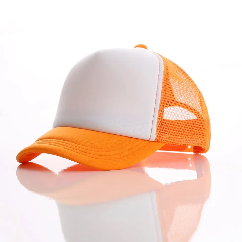 En-gros reglabil snapback clasic unisex unisex pentru tineri cu o singură dimensiune de plasă de plasă curbă Bill Poly-foam Trucker Front Trucker pentru copii