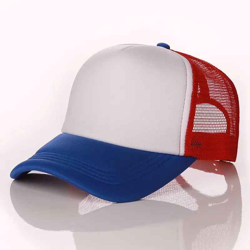 En-gros reglabil snapback clasic unisex unisex pentru tineri cu o singură dimensiune de plasă de plasă curbă Bill Poly-foam Trucker Front Trucker pentru copii