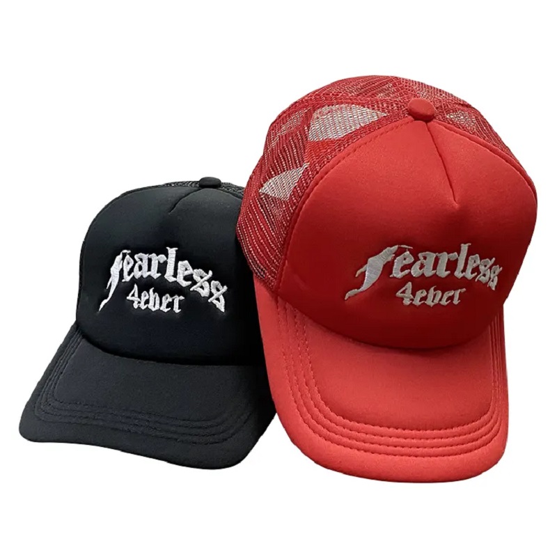 Design personalizat clasic de înaltă calitate Classic personalizat propriul dvs. broderie 3D logo 5 panou Gorras Mesh Trucker Caps Hats Men