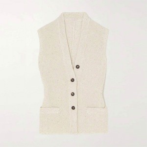 Fabrica de tricotaje Custom 2023 Femei Îmbrăcăminte haine de vară Pulover fără mâneci pentru gât pulovere tricotate