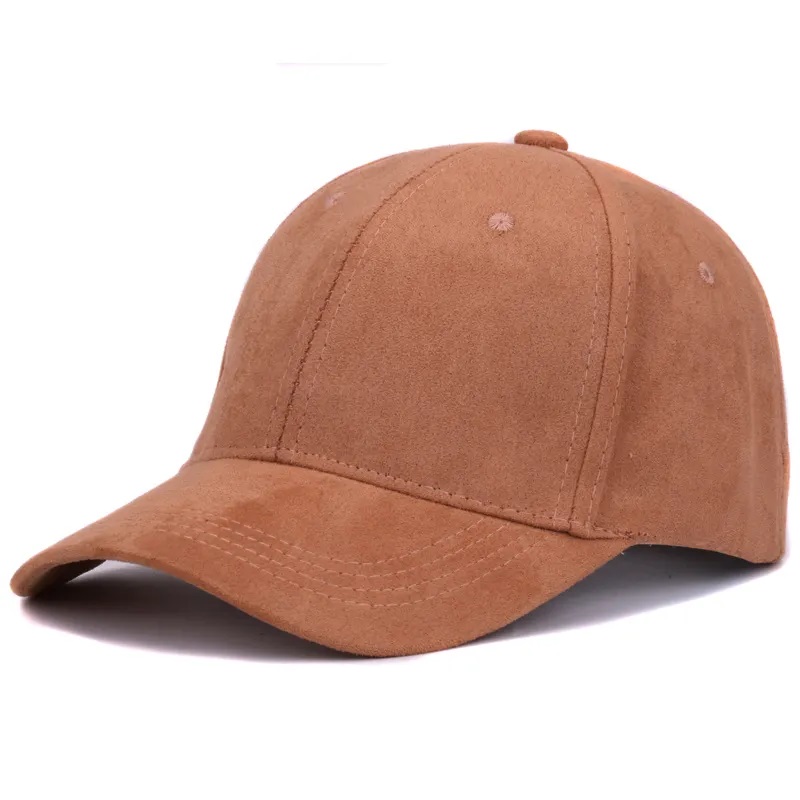 Capace de baseball din piele de căprioară personalizată din fabrică Caps și pălărie în aer liber pentru bărbați și femei