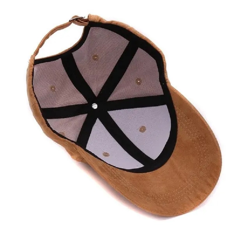 Capace de baseball din piele de căprioară personalizată din fabrică Caps și pălărie în aer liber pentru bărbați și femei