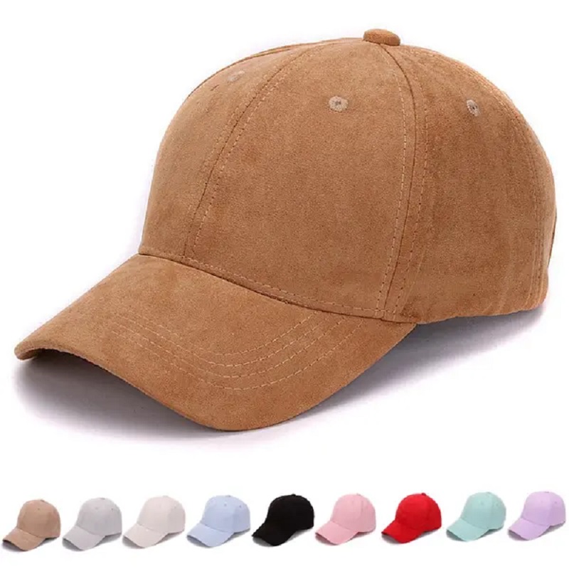 Capace de baseball din piele de căprioară personalizată din fabrică Caps și pălărie în aer liber pentru bărbați și femei