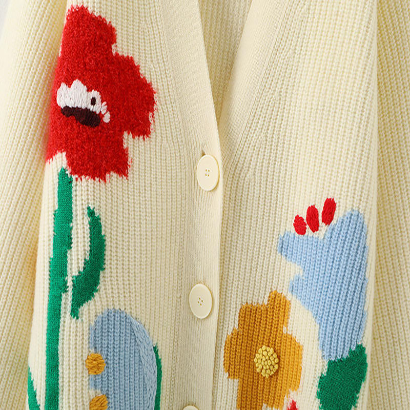 Pulovere pentru femei designer \\ Custom de broderi tricotate în v-gât, doamne Jacquard, cardigan, pulover de cardigan pentru femei
