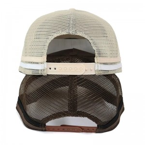 Classic Custom High Crown Australia Country Acrilic 5 Panouri 3D Logo brodat Side 2 Capace de plasă de pălărie cu bandă