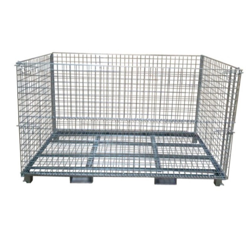 Recipient pliabil cu plasă de sârmă