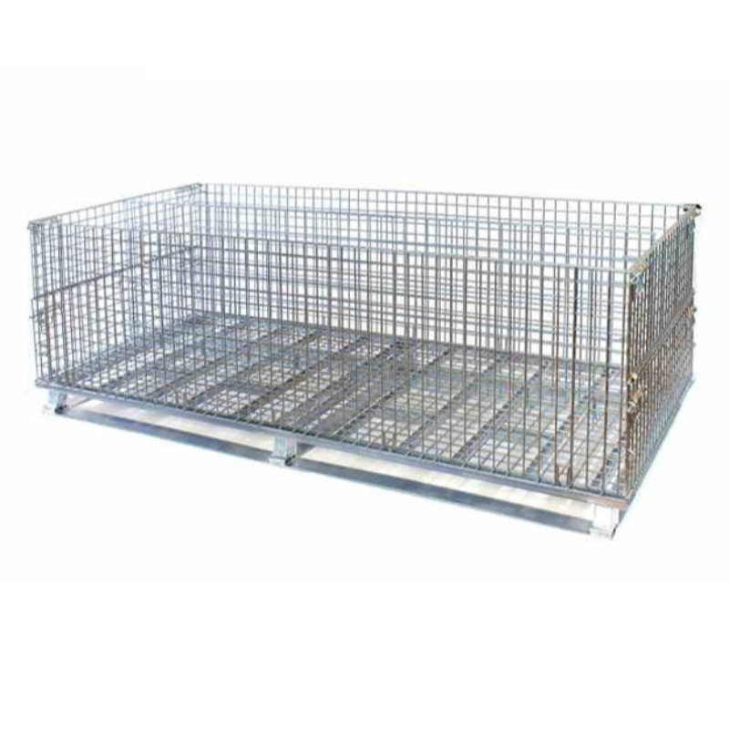 Recipient pliabil cu plasă de sârmă