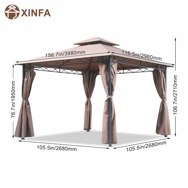 10 \\ 'x 13 \\' Block Block Sun Shade Canopy, cort impermeabil cu perdele de copertine pliabile portabile