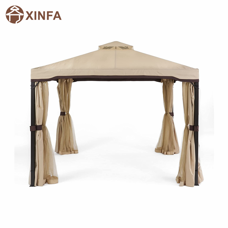 10 \\ 'x 10 \\' Block Block Sun Shade Canopy, cort impermeabil, foișor în aer liber cu perdele