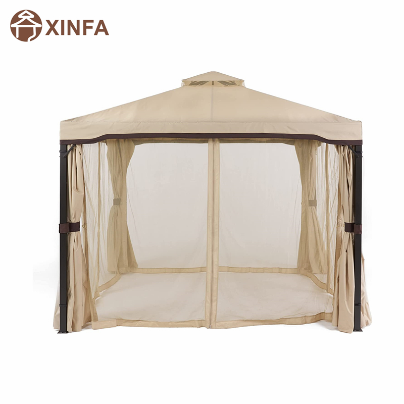 10 \\ 'x 10 \\' Block Block Sun Shade Canopy, cort impermeabil, foișor în aer liber cu perdele