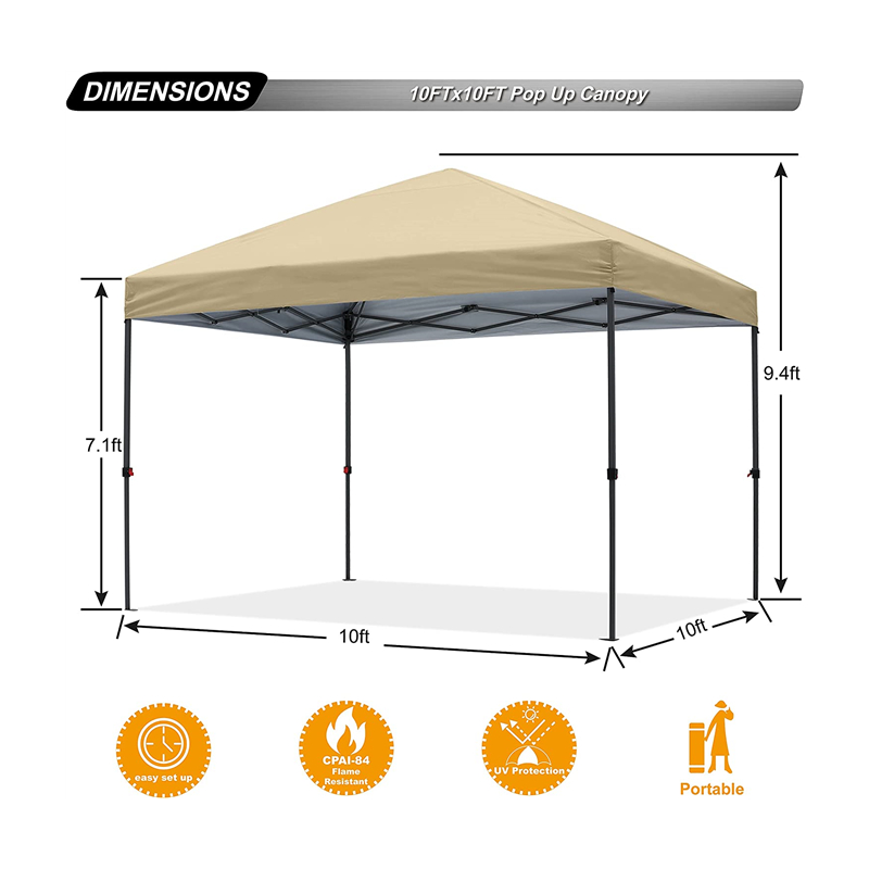 Durabil Easy Easy Stable 10x 10 ft Pop Up Beach Canopy Canopy cort