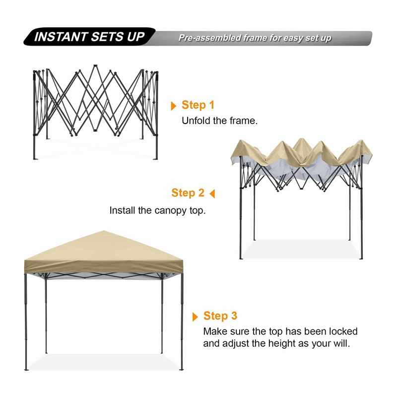 Durabil Easy Easy Stable 10x 10 ft Pop Up Beach Canopy Canopy cort