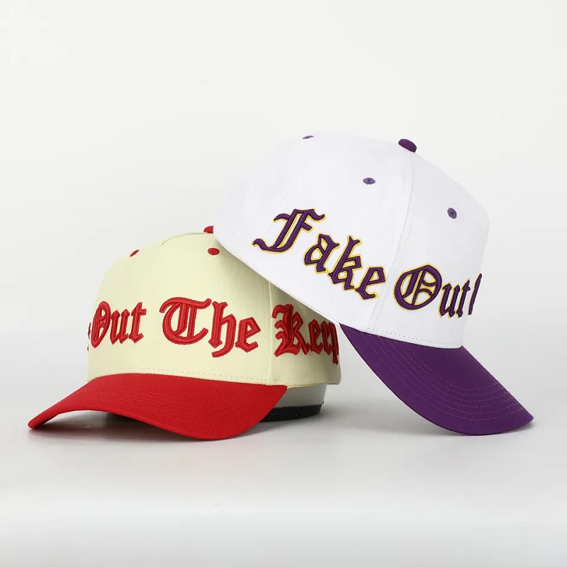 Capac de baseball cu bumbac curb de înaltă calitate, de înaltă calitate, port de broderie 3D, logo -ul structurat tată structurat