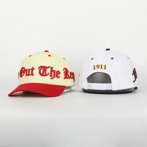 Capac de baseball cu bumbac curb de înaltă calitate, de înaltă calitate, port de broderie 3D, logo -ul structurat tată structurat