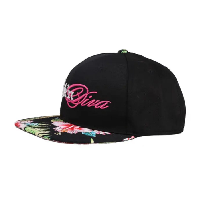 Amuzant OEM 100% poliester subbrimă de broderie tropicare tropică 2 tonuri capac snapback