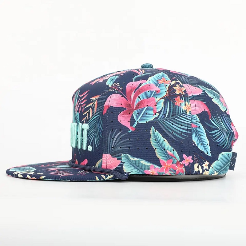 OEM Custom Design logo -ul dvs. de înaltă calitate 5 panouri pline pe toată sublimarea imprimării hip hop gorras snapback cap și pălărie