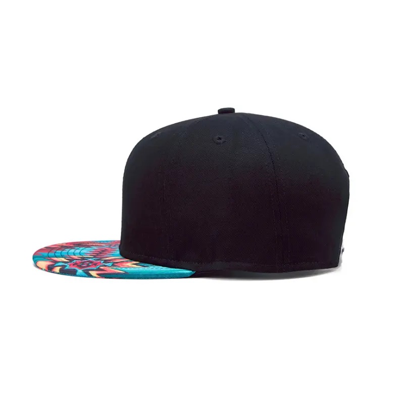 Imprimare 3D Snap Back Brim Brim Hat Street Dance Hip Printing Flat Bill Hawaiian Hats Proiectați -vă propriul capac Snapback/hat
