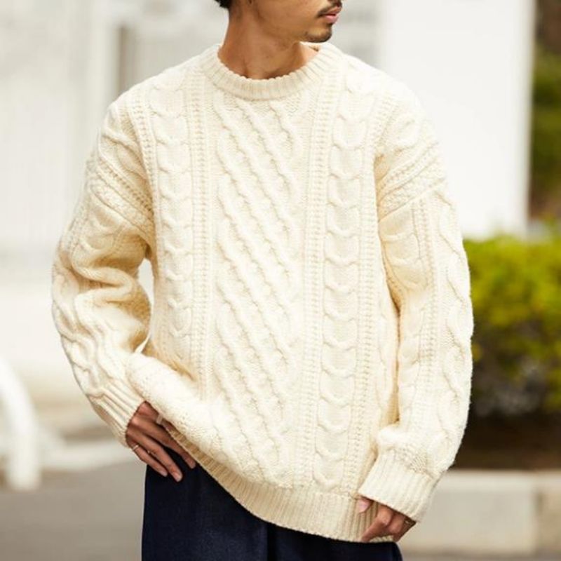 Culoare solidă Jumper Elegant Jumper Tricotat Men