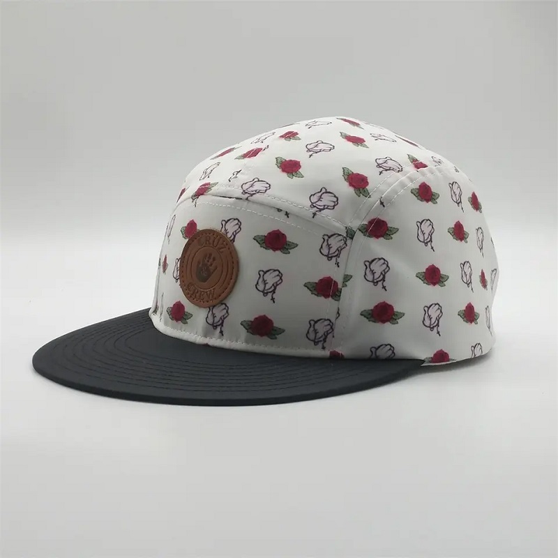 Colent cu 2 panou personalizat Patch Patch Pati Snapback pălării, capac Snapback pentru copii din poliester, peste pălării de tabără de tipărire